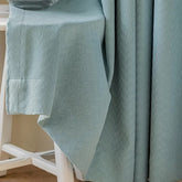 Cortina Personalizada Térmica Blackout em Chenille Jacquard Azul Céu Priscilla